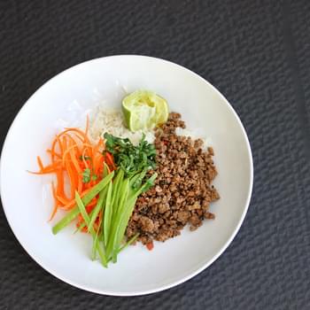 Thai Beef with Coconut Rice & Cilantro Yogurt