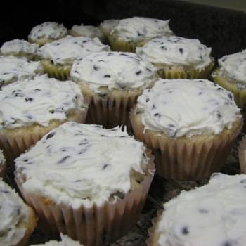 Chocolate Chip Cupcakes with Chocolate Chip Frosting