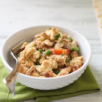 Chicken Pot Pie with Biscuit Crumble Topping
