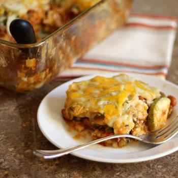 Calabacita Enchiladas with Red and Green Chile