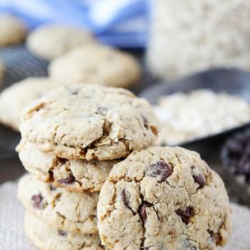 Whole Wheat Toasted Oatmeal Chocolate Chip Cookies