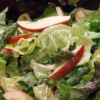 Asparagus- Apple Salad w/ Blue Cheese Vinaigrette