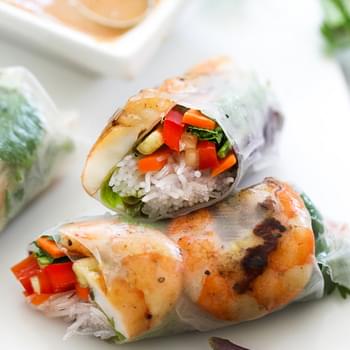 Grilled Shrimp Vietnamese Spring Rolls