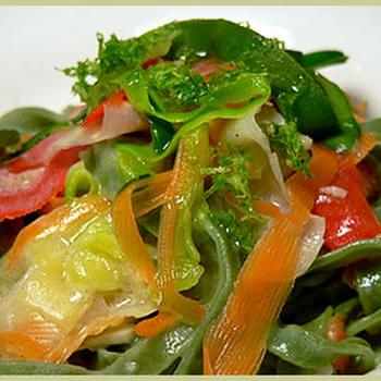 Tagliatelles and Vegetable Peels — Tagliatelles aux pelures de légumes