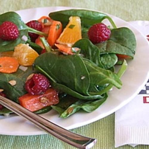 Baby Spinach and Raspberry Salad