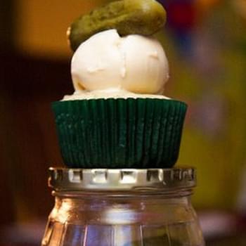 Pickle and Ice Cream Cupcakes