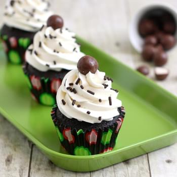 Chocolate Malted Cupcakes