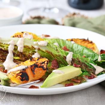 Grilled Romaine and Orange Salad with Creole Buttermilk Dressing