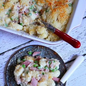 Ham and Cheese Baked Gnocchi