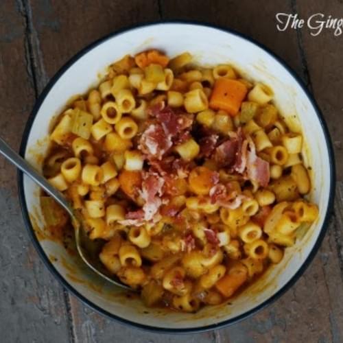 Root Vegetable Minestrone with Bacon