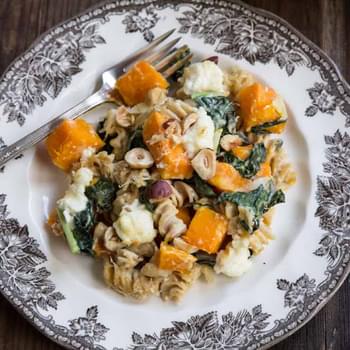 Baked Pasta with Squash and Kale
