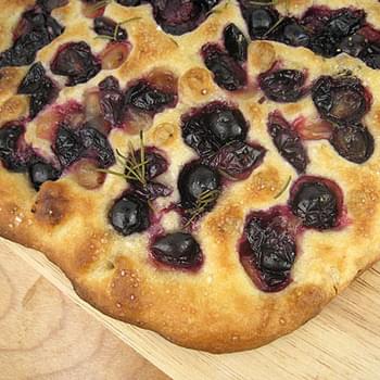 Grape Focaccia with Rosemary (Claudia Fleming, The Last Course)