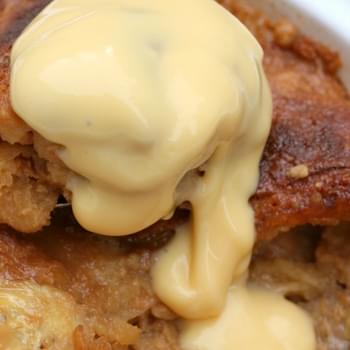 Caramel & Banana Croissant Pudding