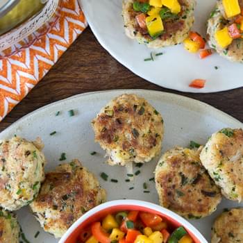 Crab Cakes with Mango Pepper Relish