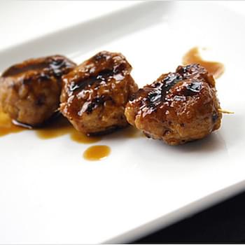 Grilled Chicken Meat Balls (Yakitori)