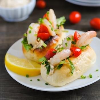 Shrimp Scampi Rolls with Old Bay Mayo