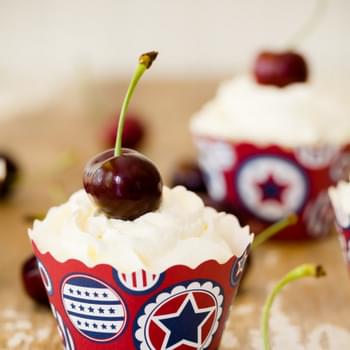 Cherry Cobbler Cupcakes for July 4th