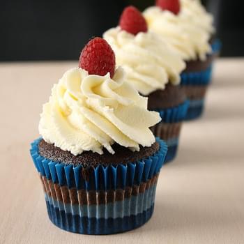 Mocha Cupcakes with White Chocolate Whipped Cream