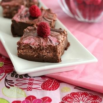 Raspberry Cheesecake Swirl Brownies – Low Carb and Gluten-Free