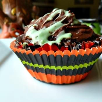 Green Slime Filled Cupcakes