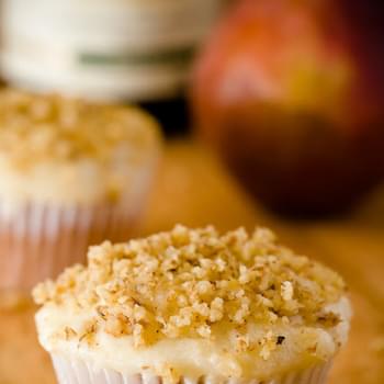 Riesling Cupcakes with Pear Mascarpone Frosting (Gluten-Free Cupcakes)
