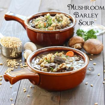 Beef and Barley Soup with Mushrooms