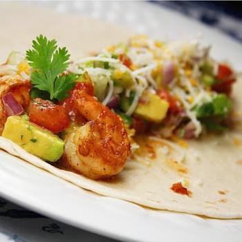 Chipotle Shrimp Tacos with Avocado Salsa