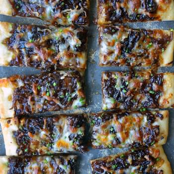 Caramelized Balsamic Onion and Gruyere Pizza