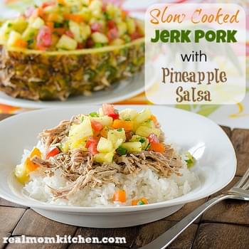 Slow Cooked Jerk Pork with Pineapple Salsa