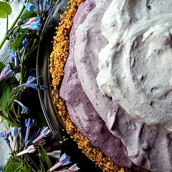Blueberry Cheese Chiffon Pie