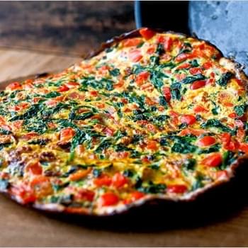Spinach, Pepper and Bacon Frittata