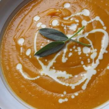Root Vegetable Soup with Honey and Sage