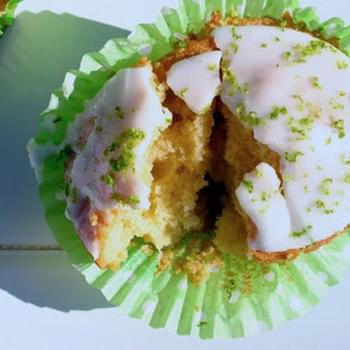 Lime Sherbet And Rose Cupcakes