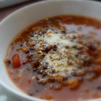 Chunky Puy Lentil and Veggie Soup*