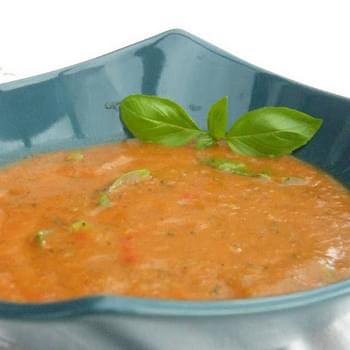 Roast Vegetable & Tomato Soup with Basil