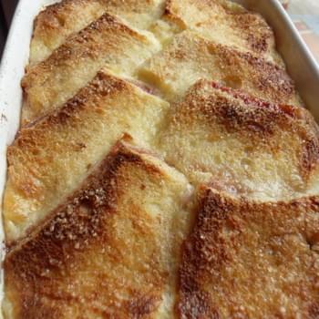 Strawberry Bread and Butter Pudding