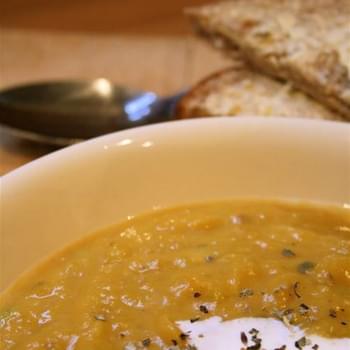 Quick And Easy Butternut Squash And Chestnut Soup