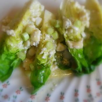 Baby Gems with a Blue Cheese Vinaigrette