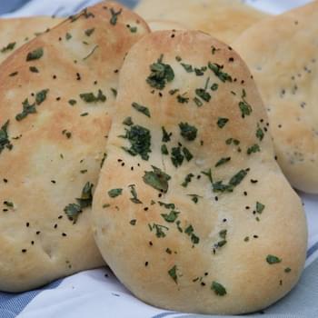 Naan Bread – Plain plus Garlic & Coriander