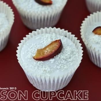 Plum And Coconut Cupcakes