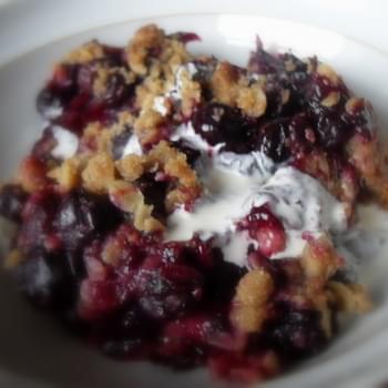 Double Crusted Blueberry Oat Crumble