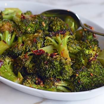 Roasted Broccoli with Chipotle Honey Butter