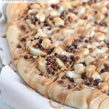 Apple Peanut Butter S’mores Pizza