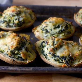 Twice-Baked Potatoes with Kale