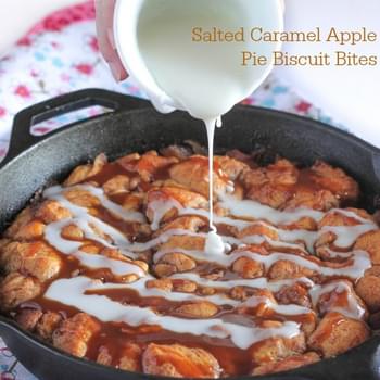 Salted Caramel Apple Pie Biscuit Bites