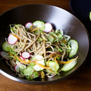 Cold Noodles with Miso, Lime and Ginger
