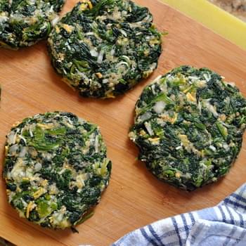 Spinach “burgers”