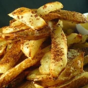 Sumac-Dusted Oven Fries with Garlic Spread