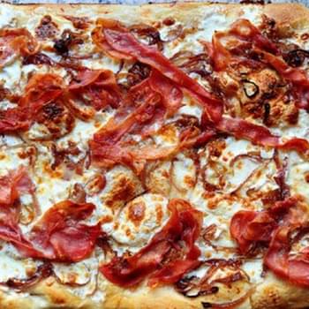 Caramelized Onion & Prosciutto Pizza