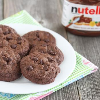 Easiest Fudgy Nutella Cookies